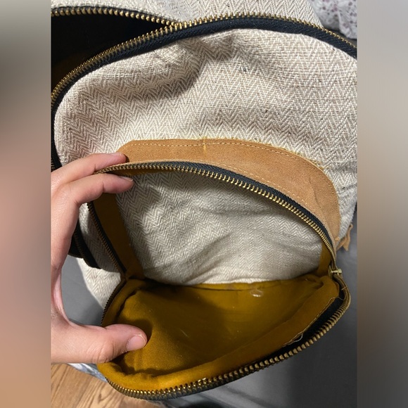 Woven Himalayan Hemp Backpack with Laptop Sleeve - Handmade In Nepal BNWOT - Picture 8 of 8